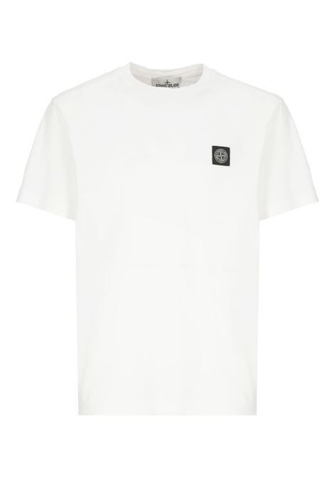 2100027 t-shirt man white STONE ISLAND | L1S15 2100027 S0013V0001